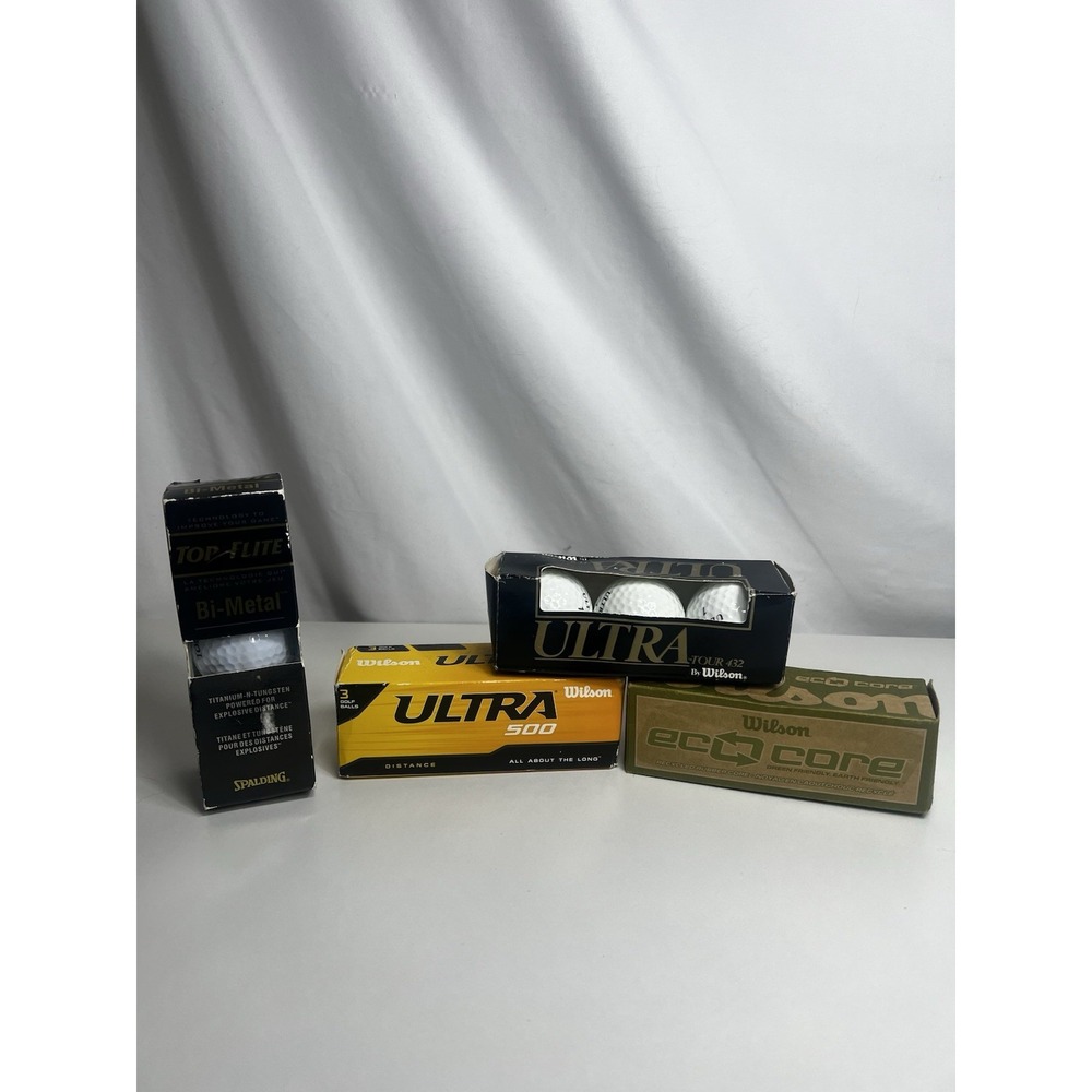 Lot Of 4 Wilson Ultra 500 Distance/ Ultra Tour 432 /eco Core/Spalding Top Flite